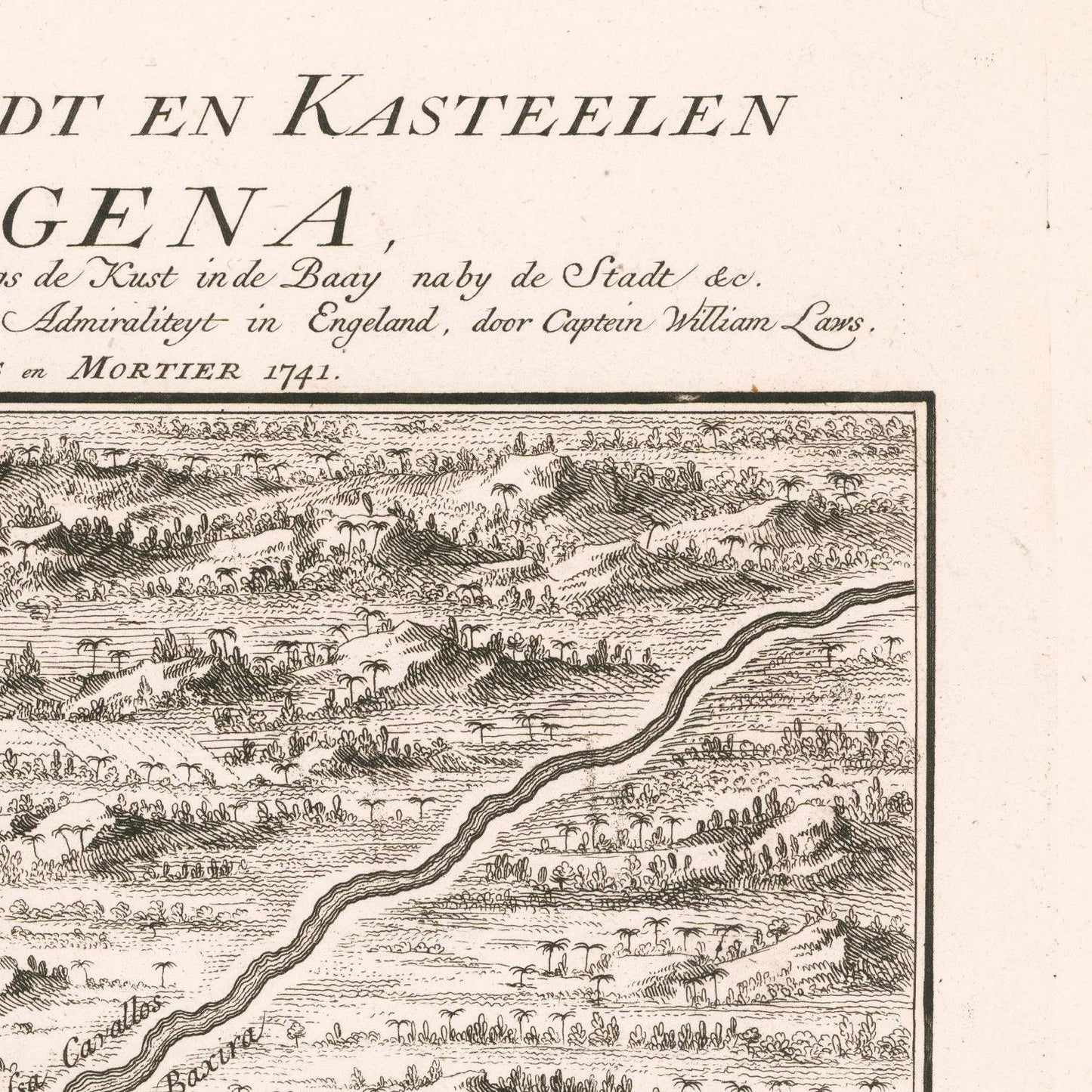 detail of the map from the top right corner