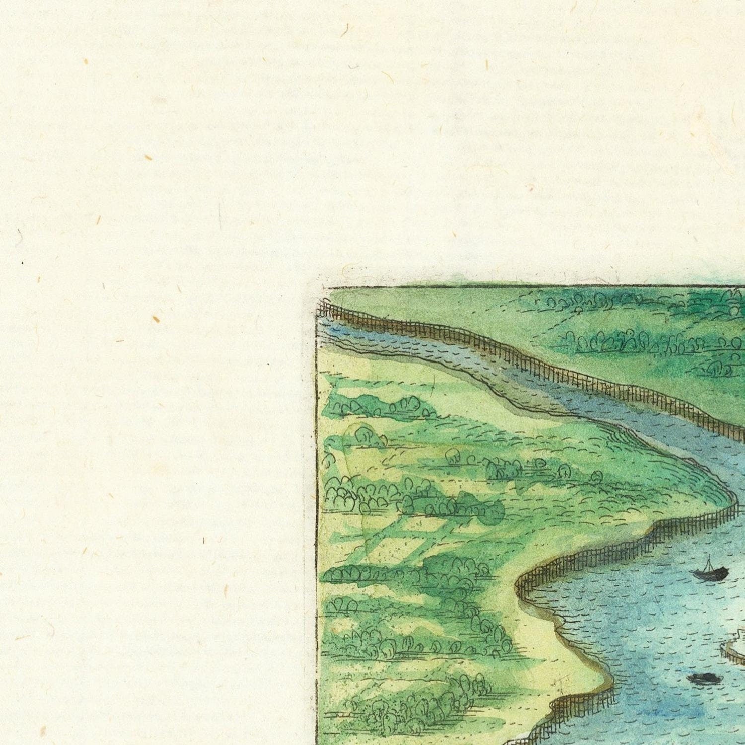 detail of the map from the top left corner