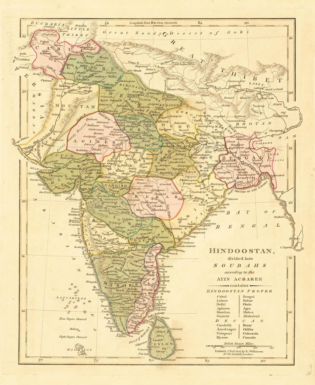 presentation of the map reproduction without a frame