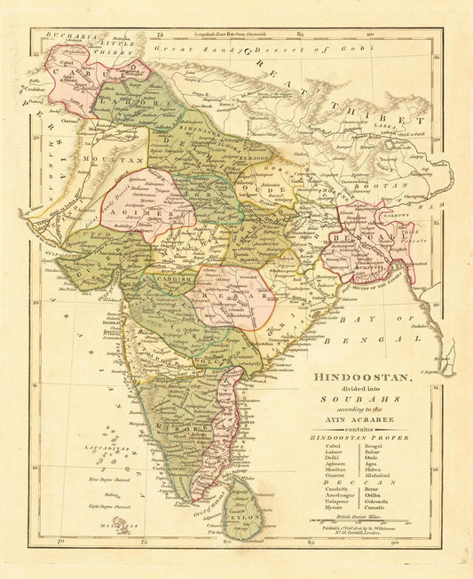 presentation of the map reproduction without a frame