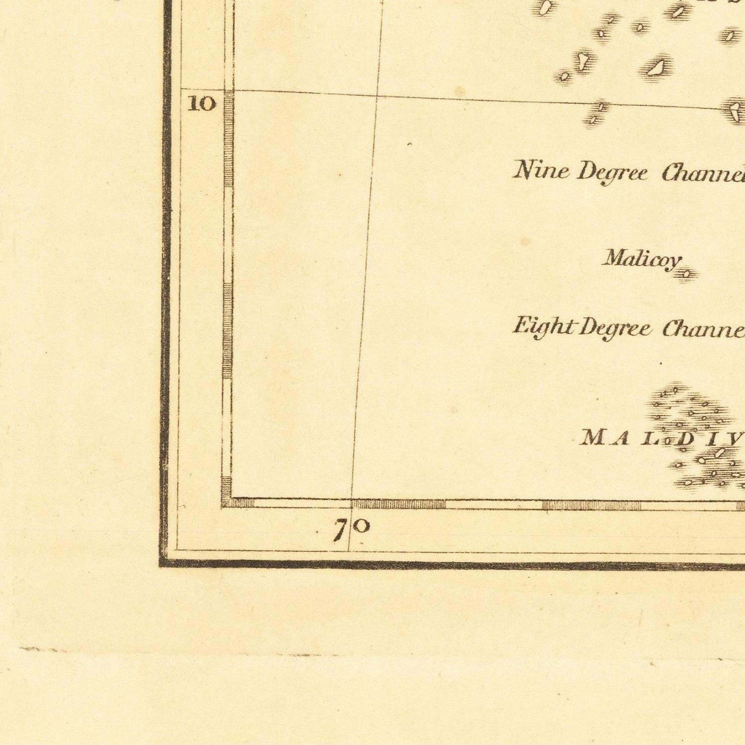 detail of the map from the bottom left corner