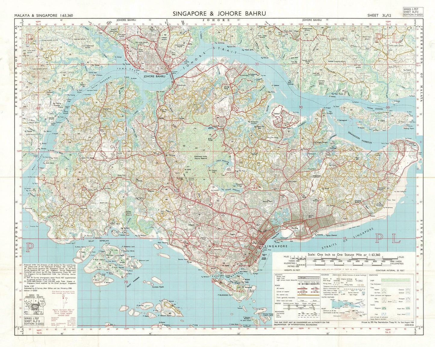 presentation of the map reproduction without a frame