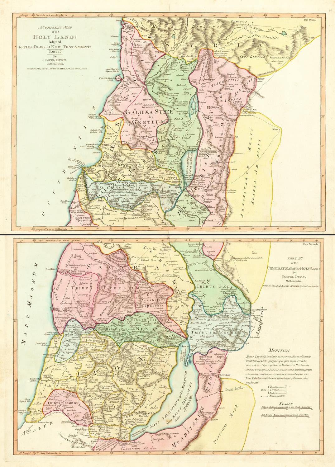 presentation of the map reproduction without a frame