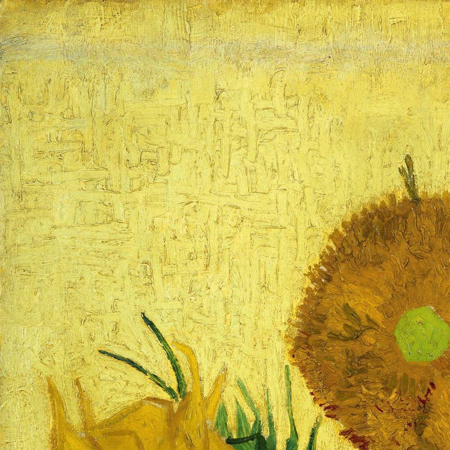 detail of the fine art reproduction from the top left corner