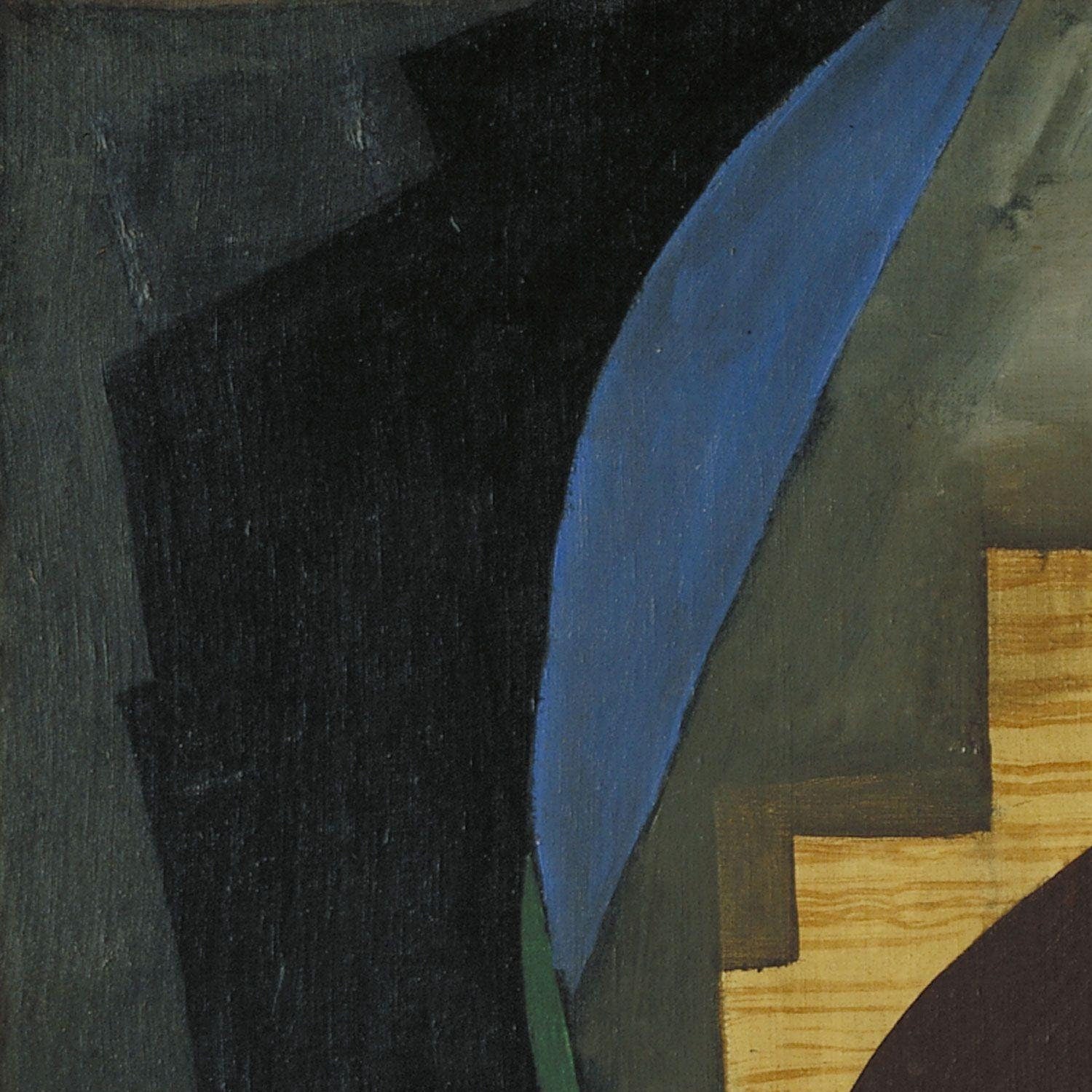 detail of the fine art reproduction from the top left corner