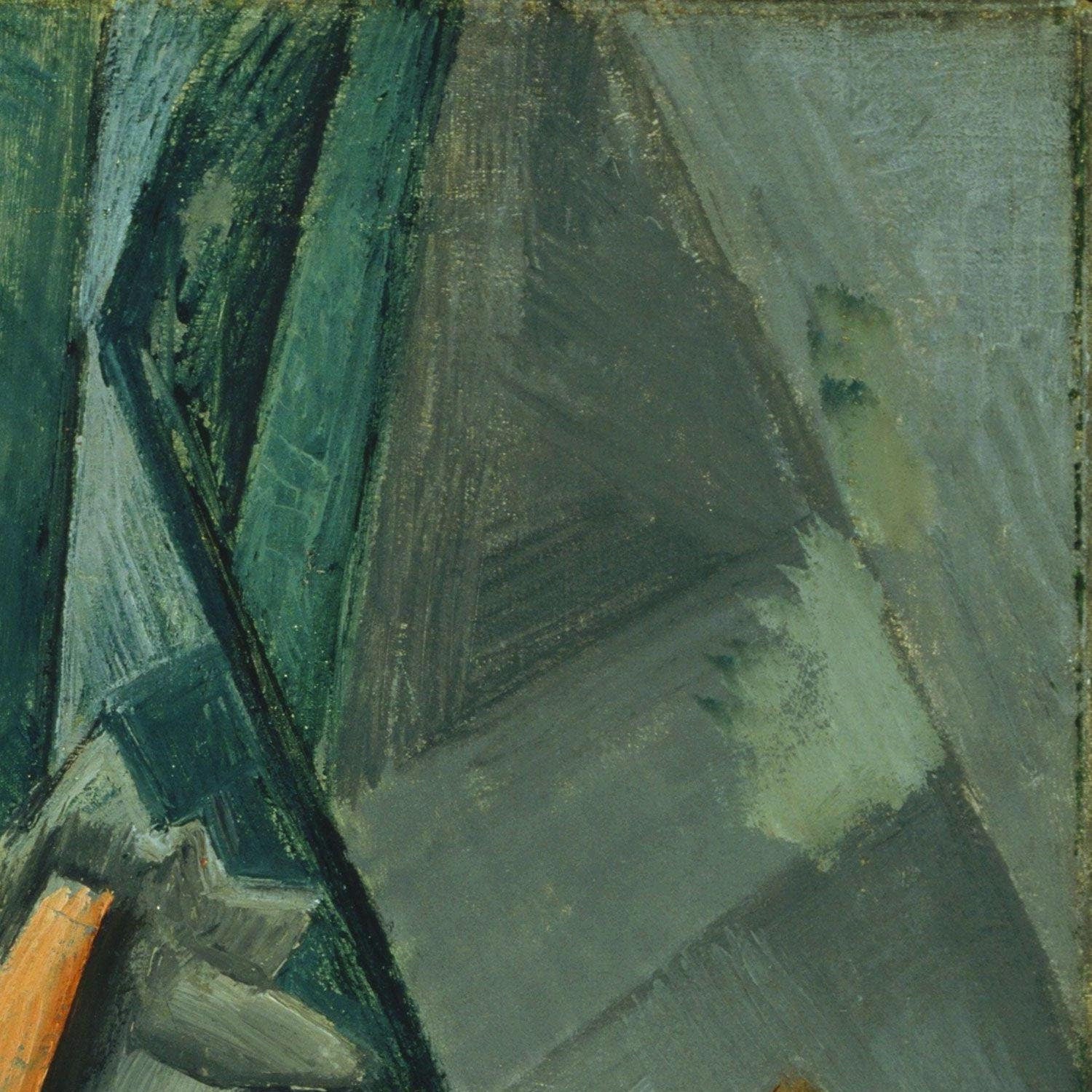 detail of the fine art reproduction from the top right corner