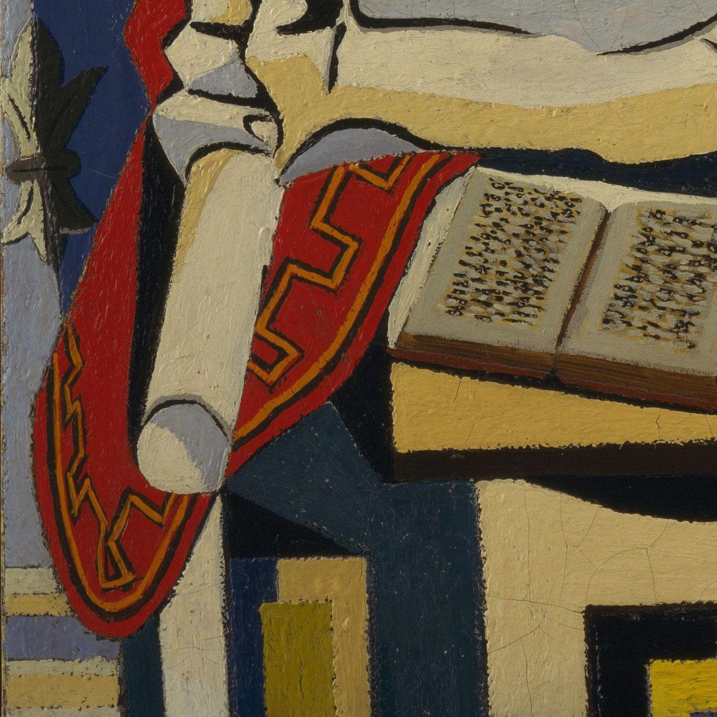 detail of the fine art reproduction from the bottom left corner