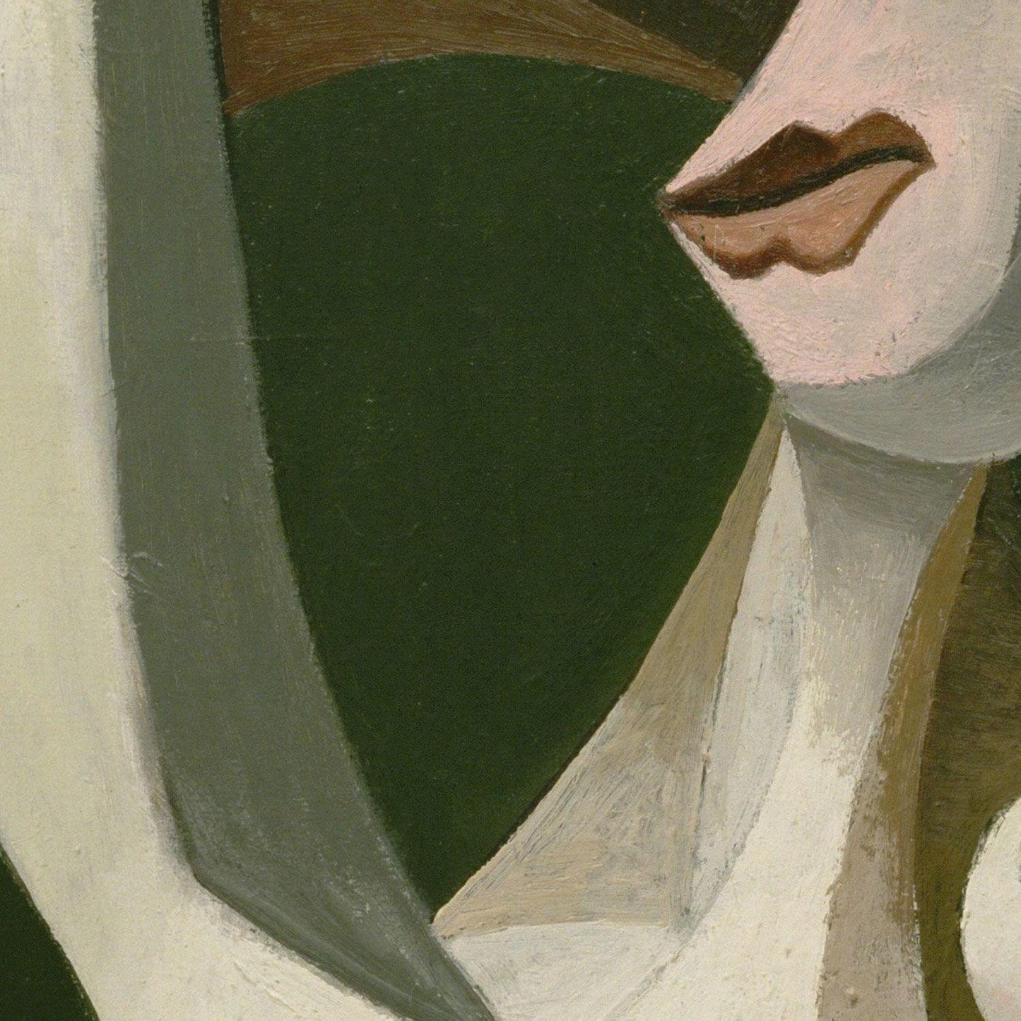 detail of the fine art reproduction from the centre left