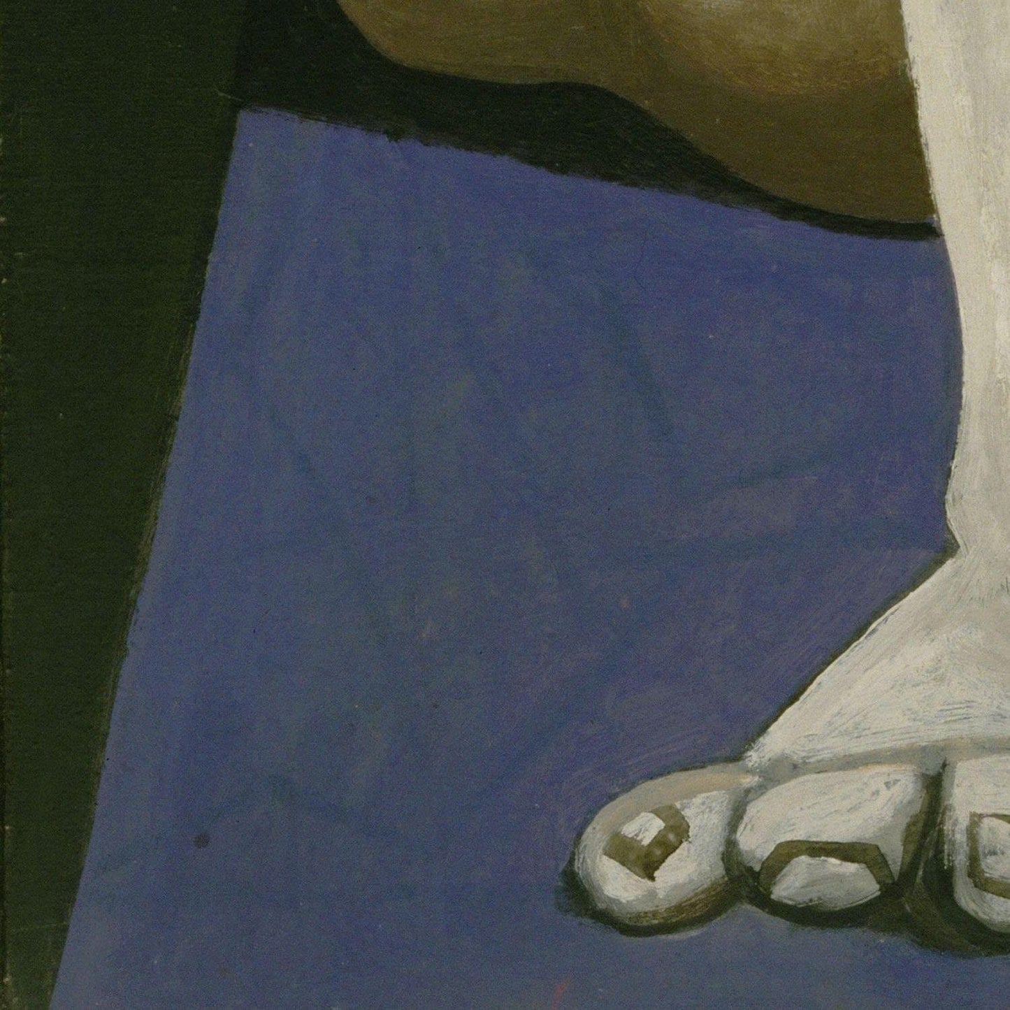 detail of the fine art reproduction from the bottom left corner