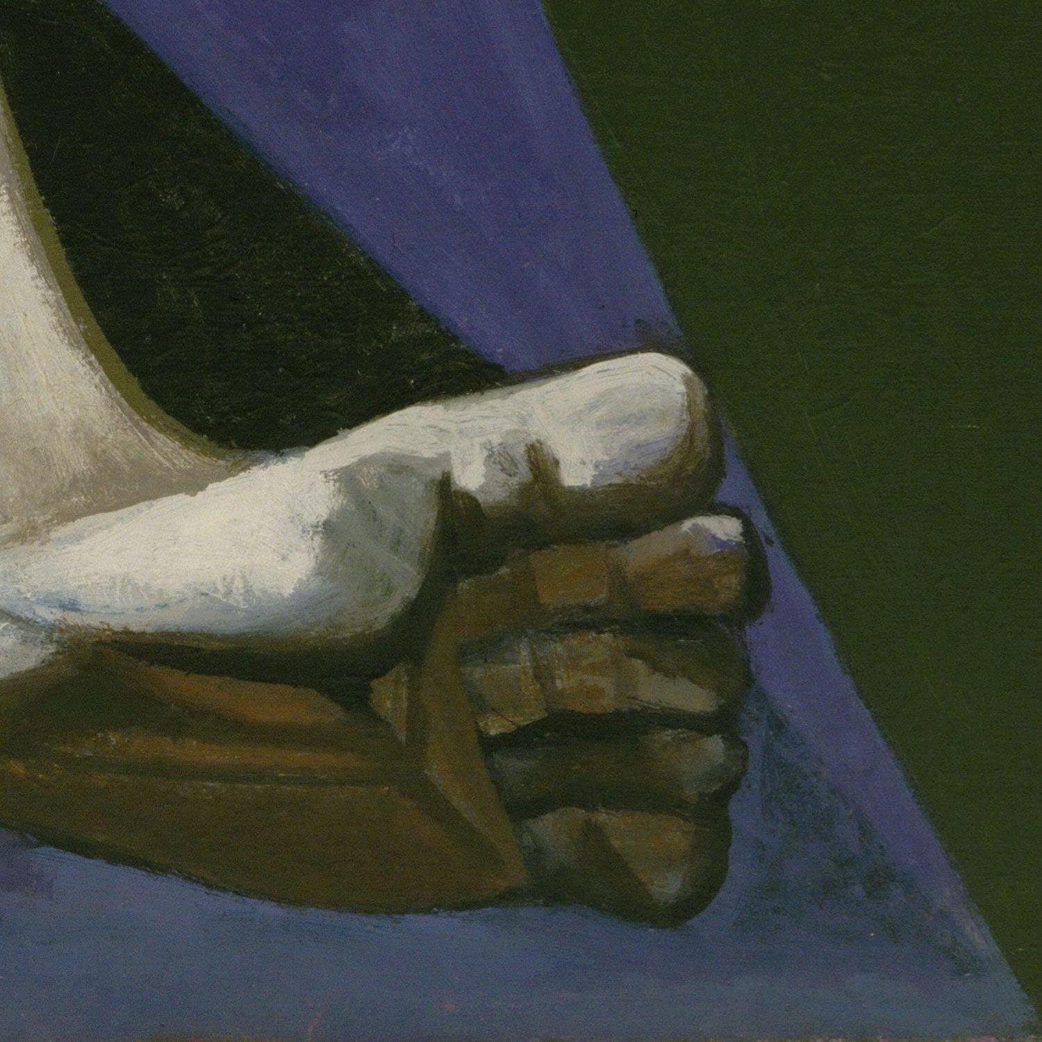 detail of the fine art reproduction from the bottom right corner