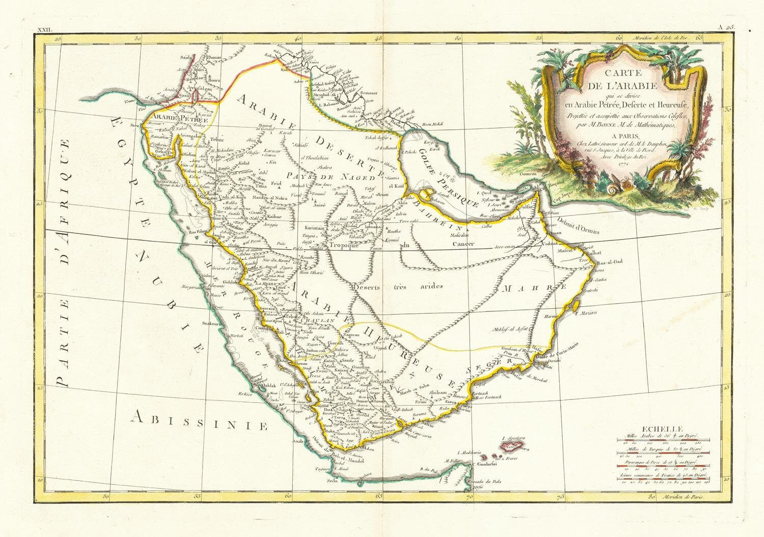 presentation of the map reproduction without a frame