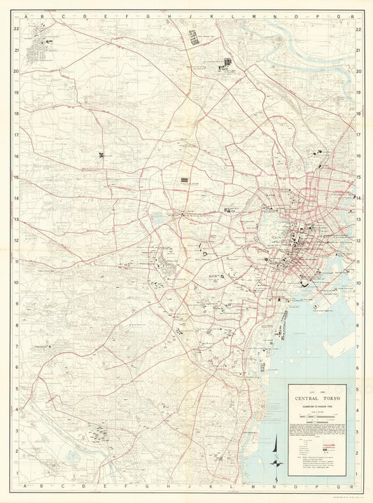 presentation of the map reproduction without a frame