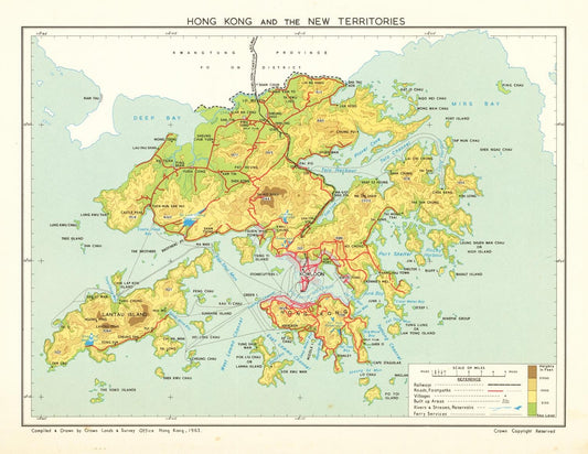 presentation of the map reproduction without a frame