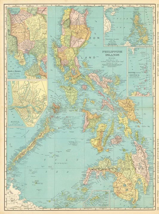 presentation of the map reproduction without a frame