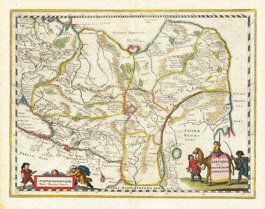 presentation of the map reproduction without a frame