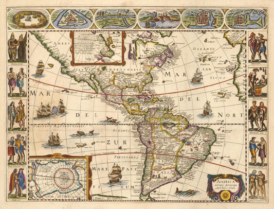 presentation of the map reproduction without a frame