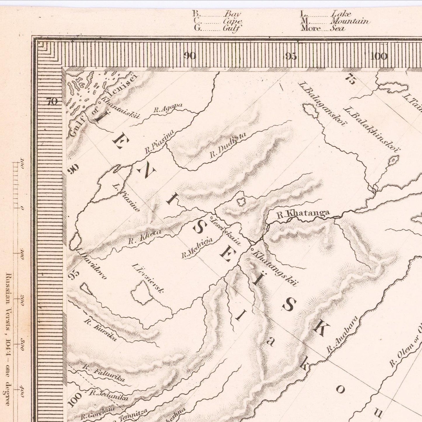 detail of the map from the top left corner