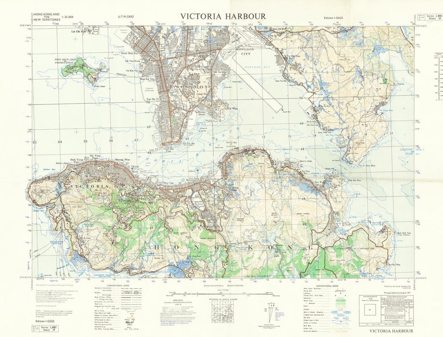 presentation of the map reproduction without a frame