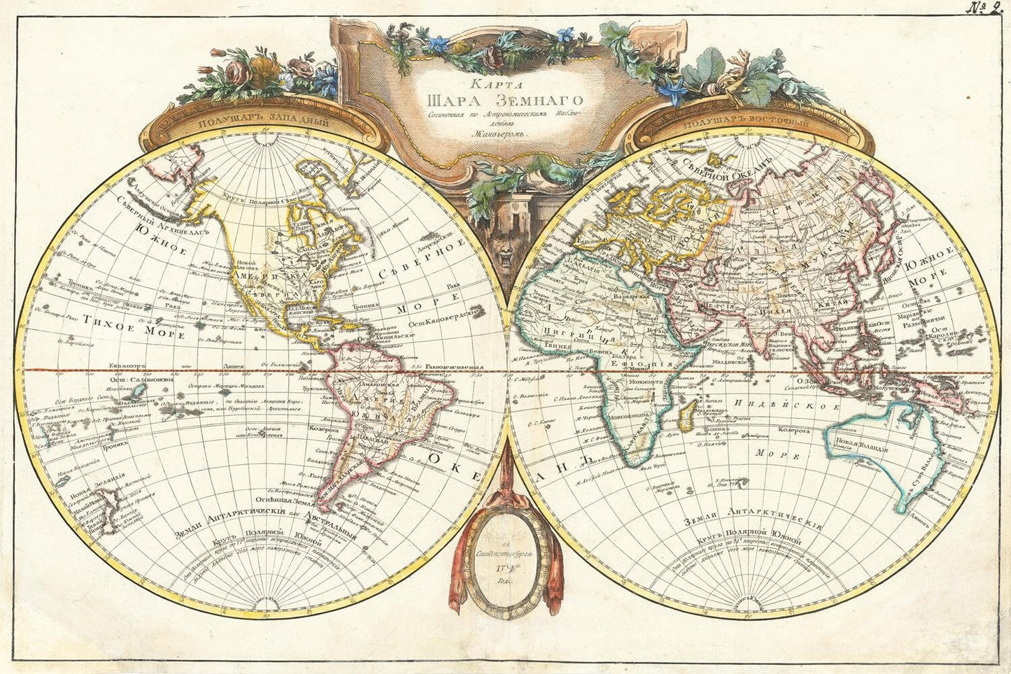 presentation of the map reproduction without a frame