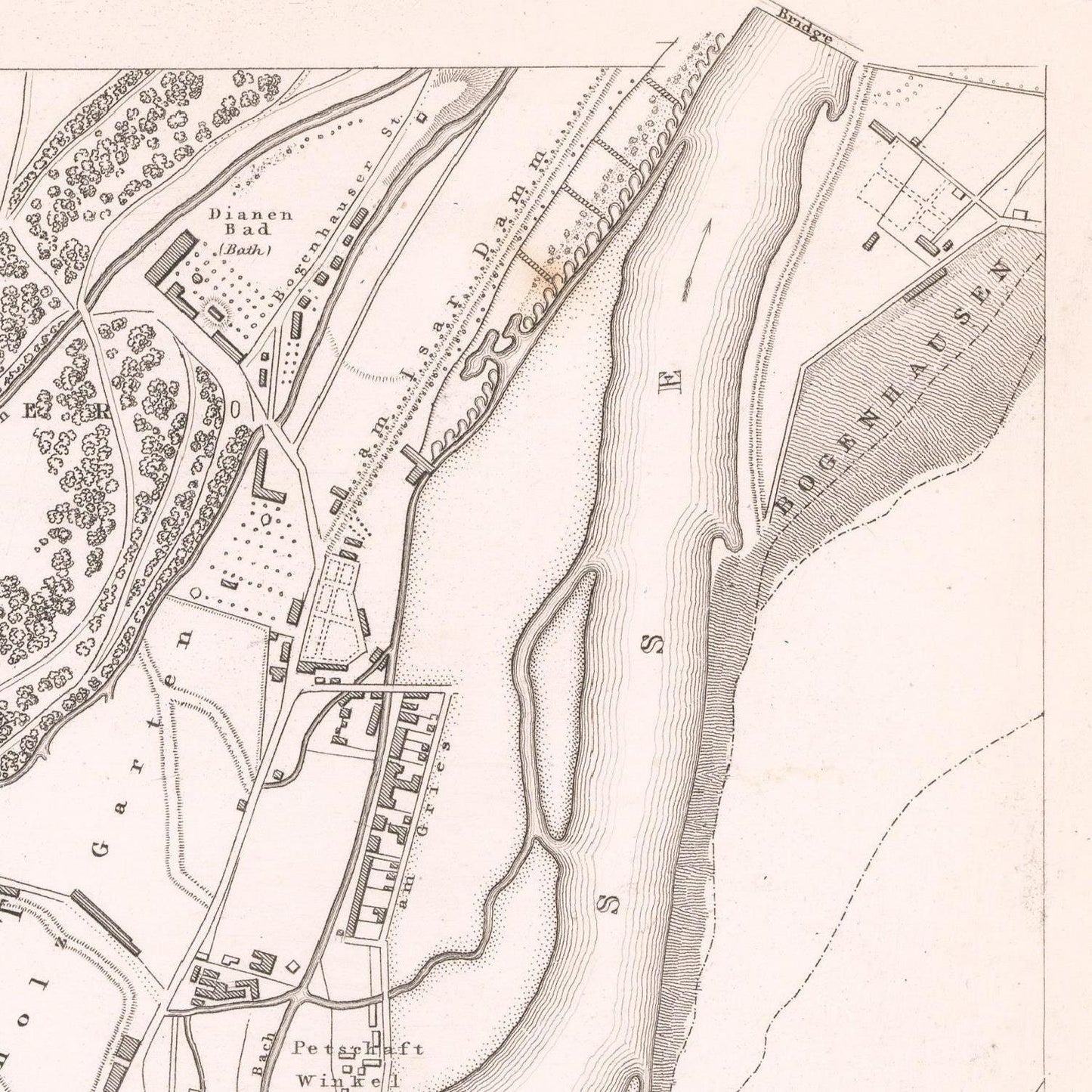 detail of the map from the top right corner