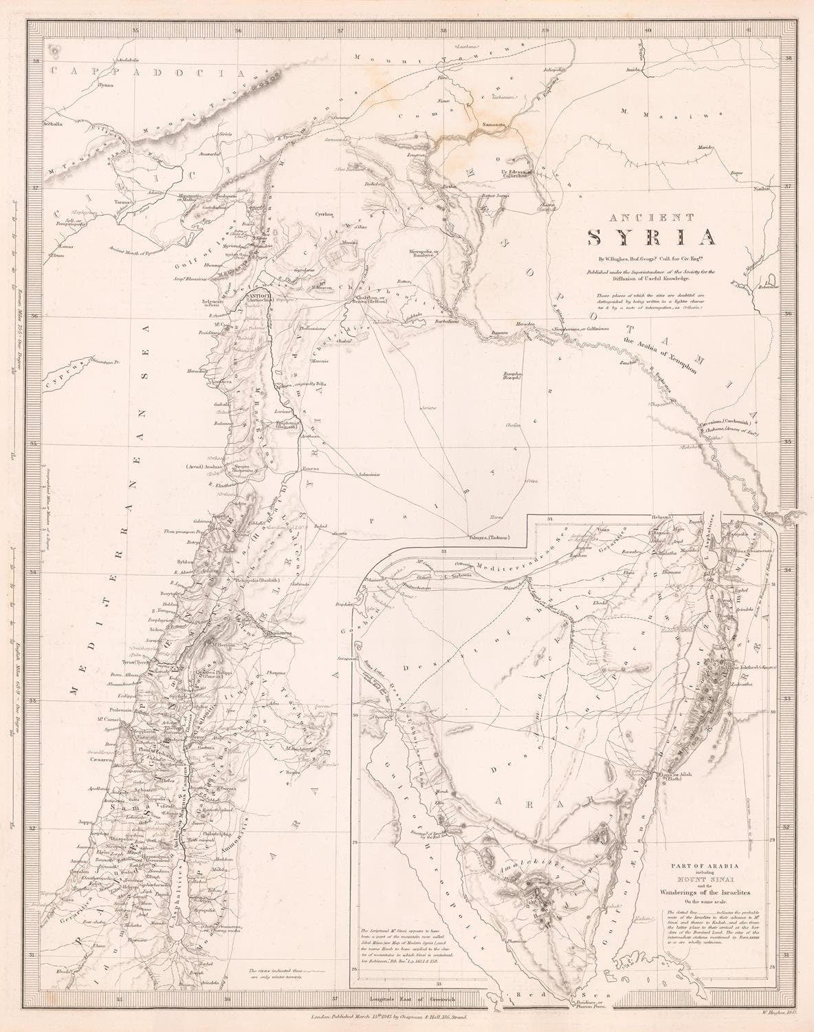 presentation of the map reproduction without a frame