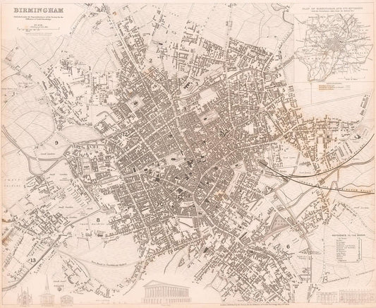 presentation of the map reproduction without a frame