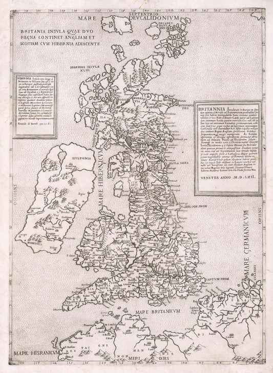 presentation of the map reproduction without a frame