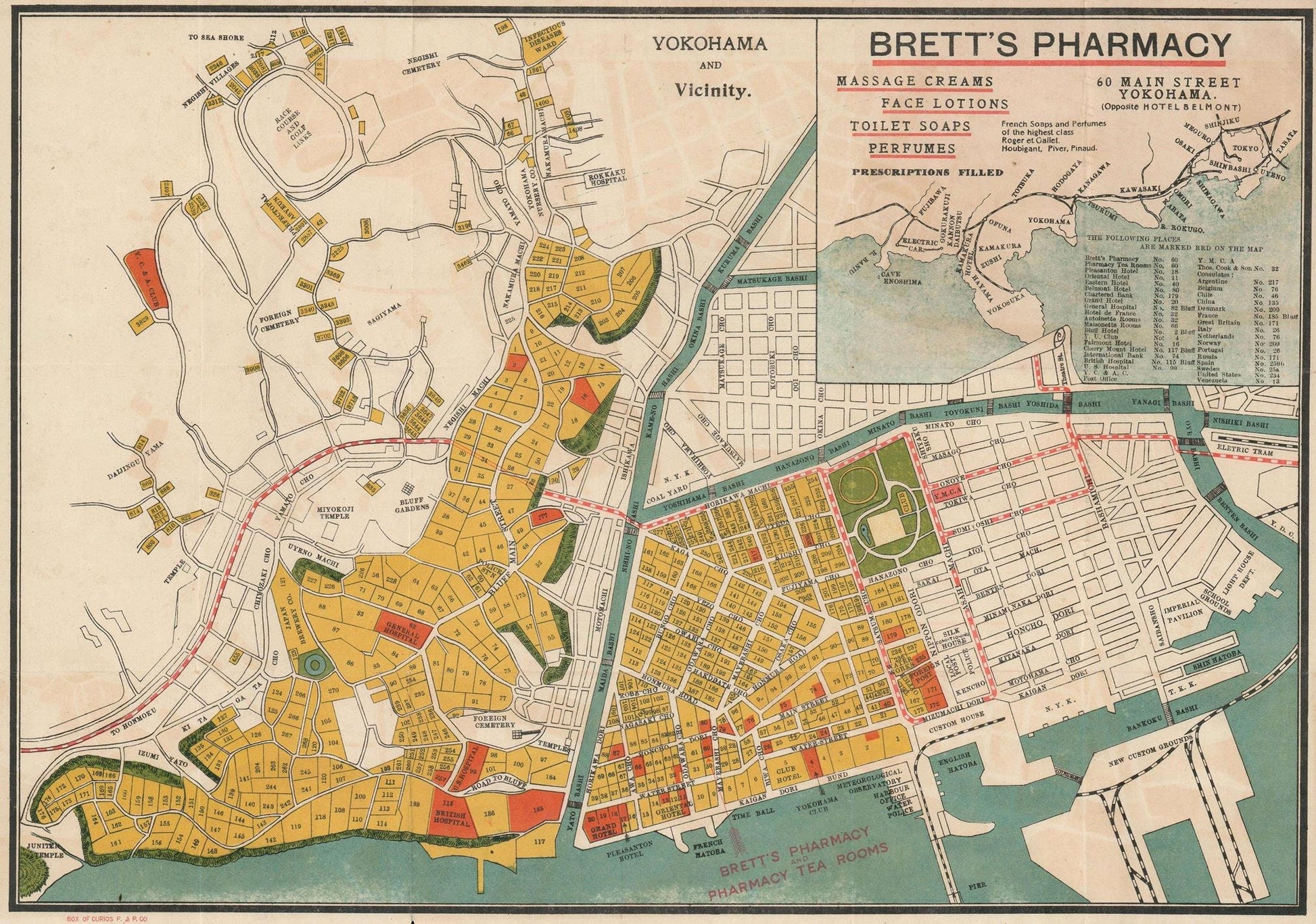 presentation of the map reproduction without a frame