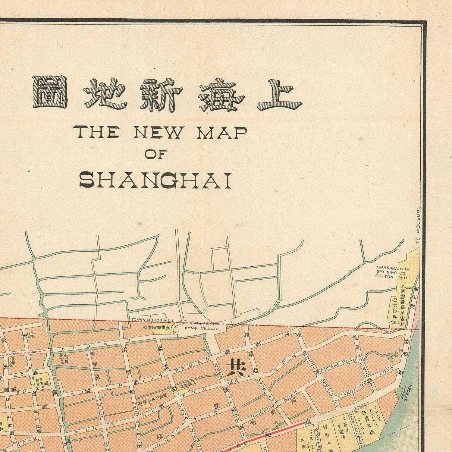 detail of the map from the top right corner