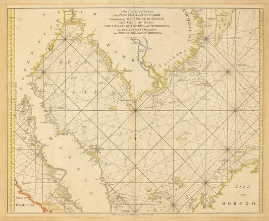 presentation of the map reproduction without a frame