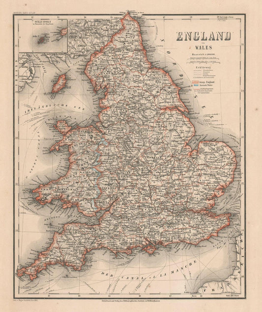 presentation of the map reproduction without a frame