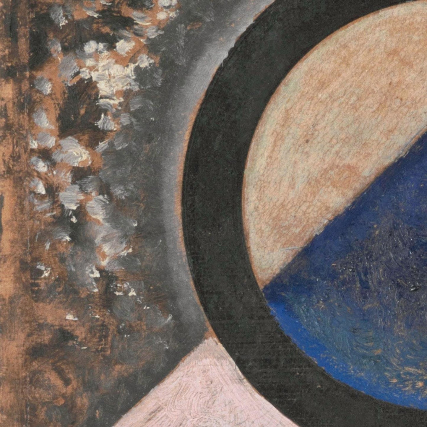 detail of the fine art reproduction from the centre left