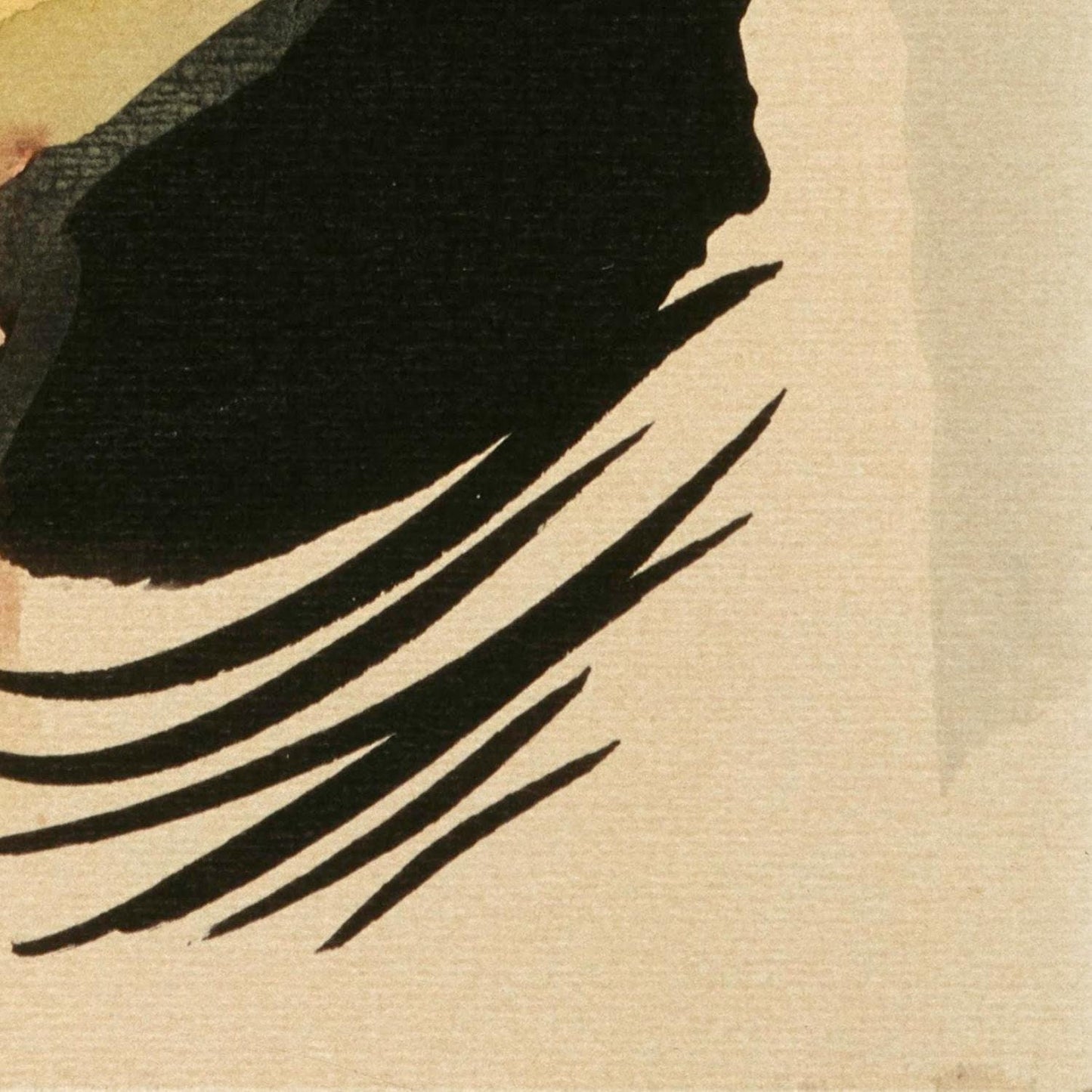 detail of the fine art reproduction from the bottom right corner