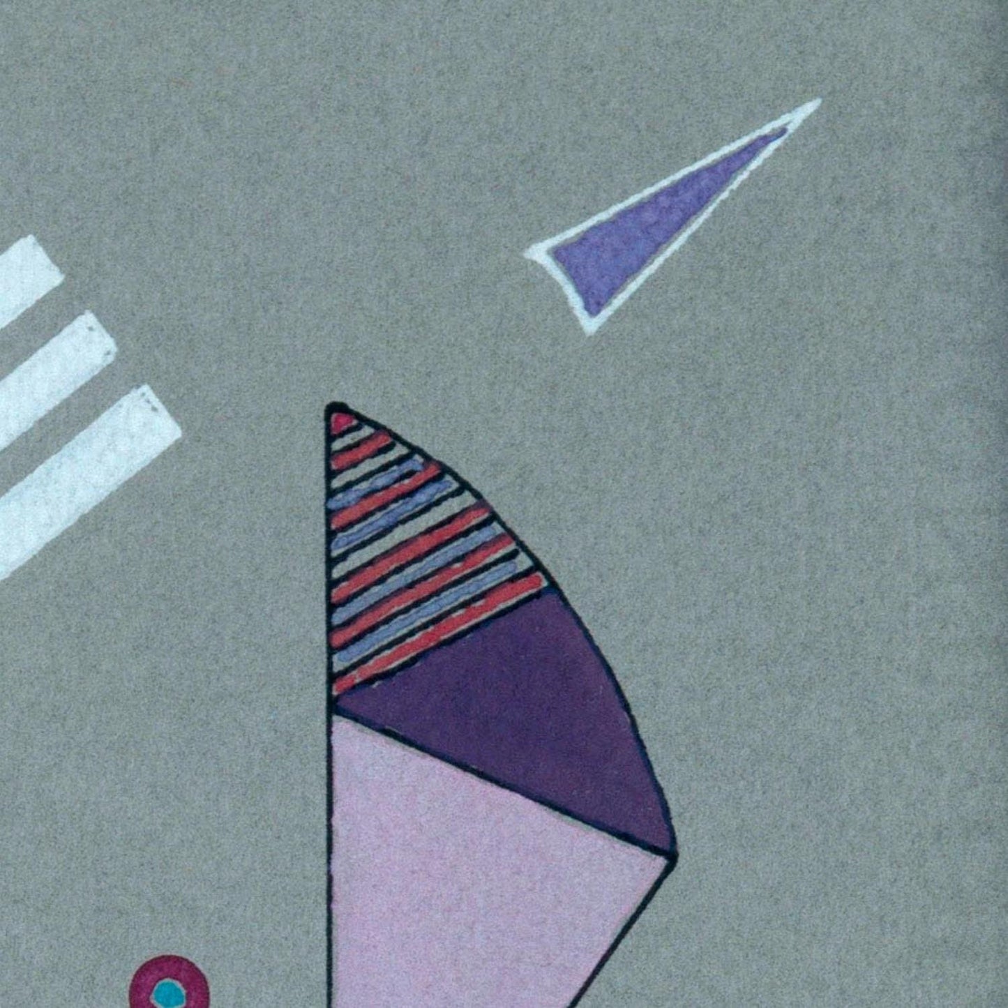 detail of the fine art reproduction from the top right corner