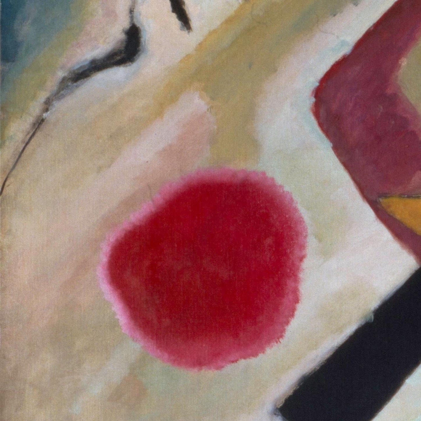 detail of the fine art reproduction from the centre left