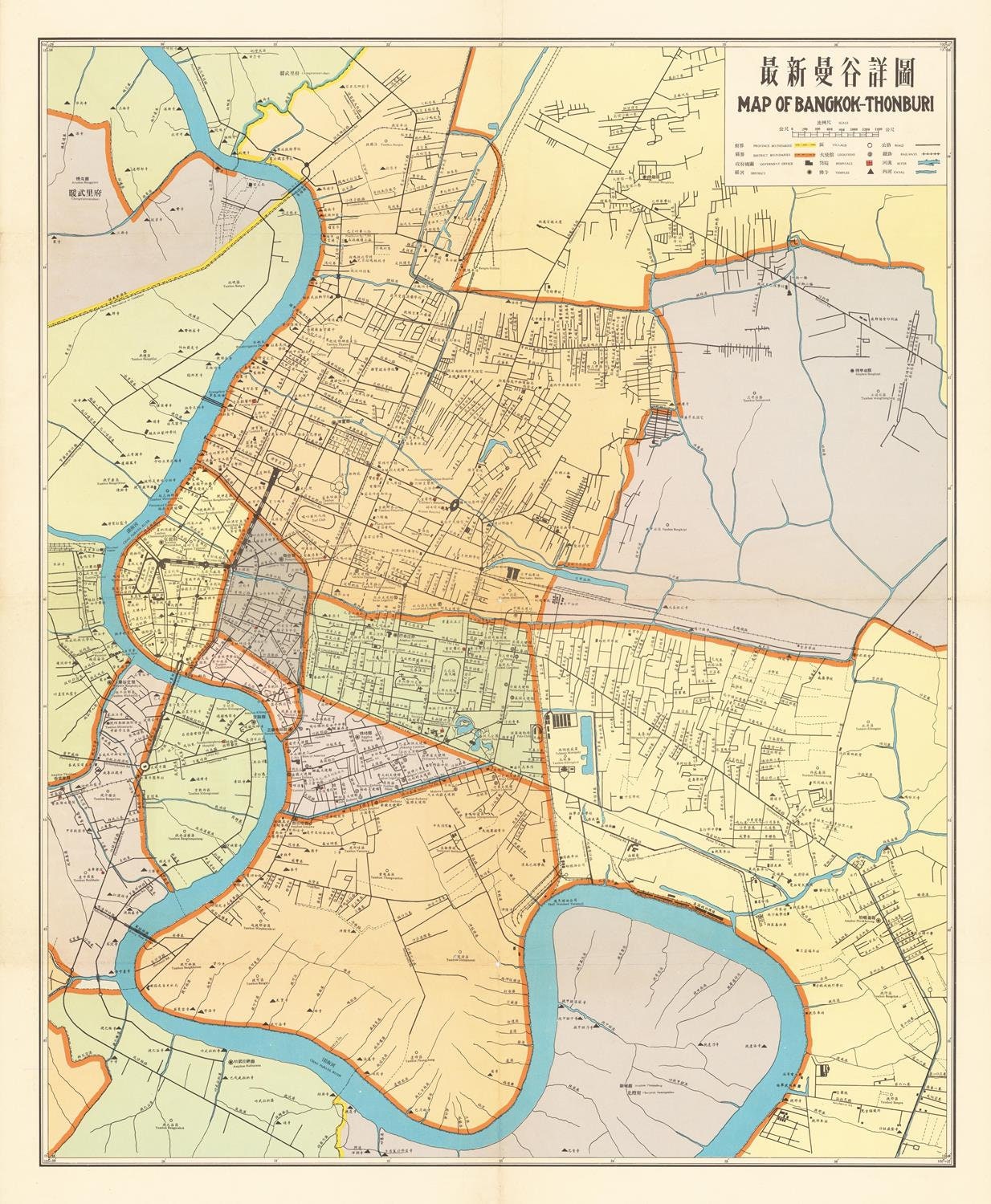 presentation of the map reproduction without a frame