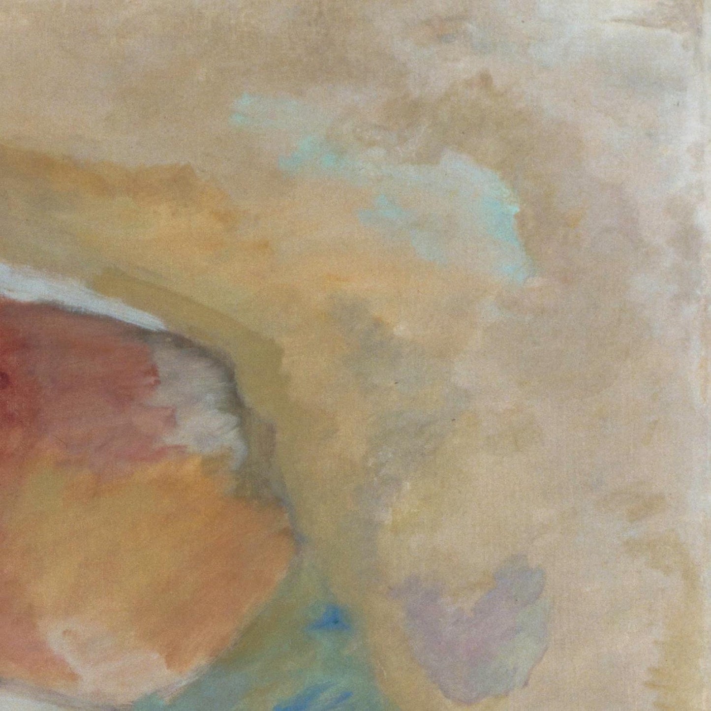 detail of the fine art reproduction from the top right corner