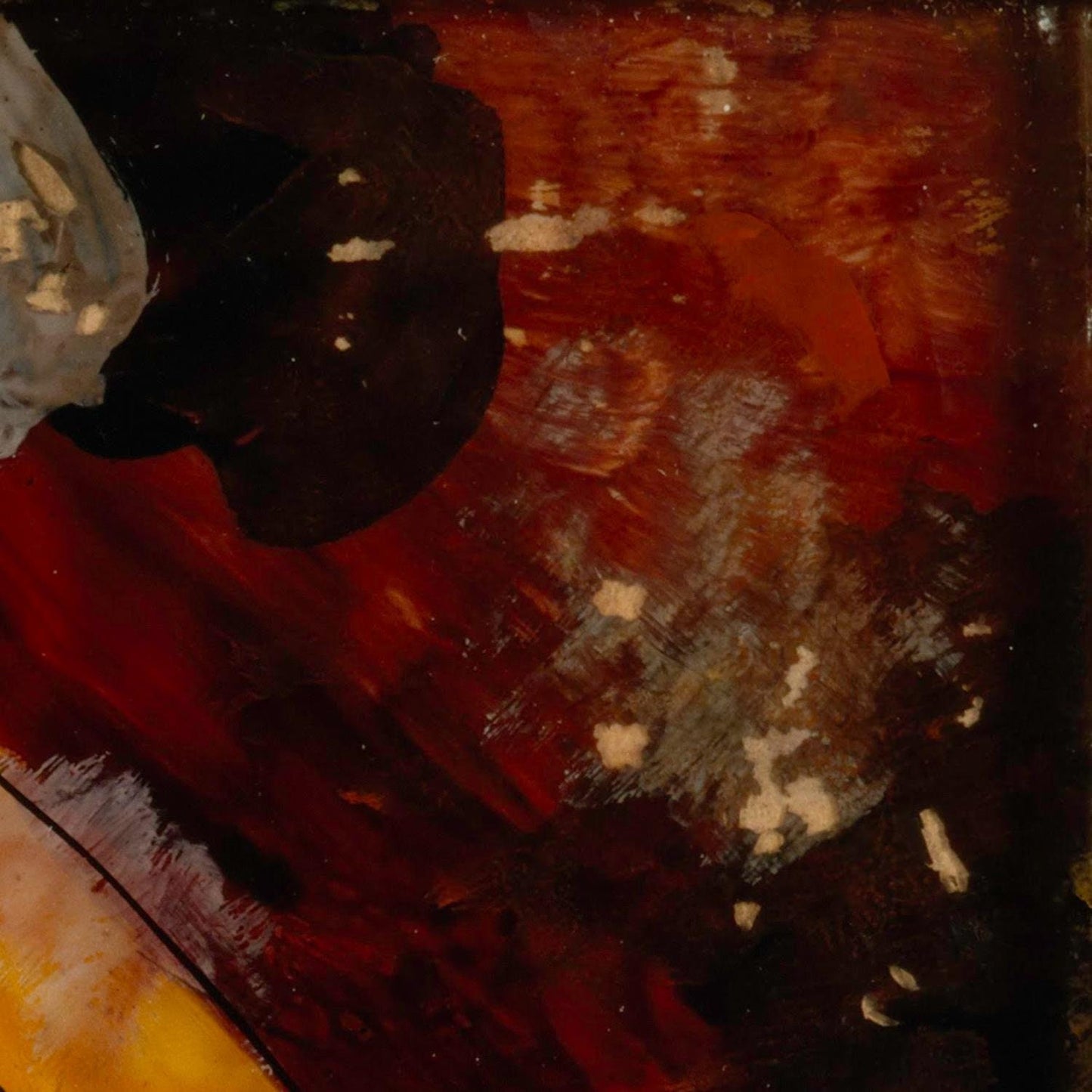 detail of the fine art reproduction from the top right corner