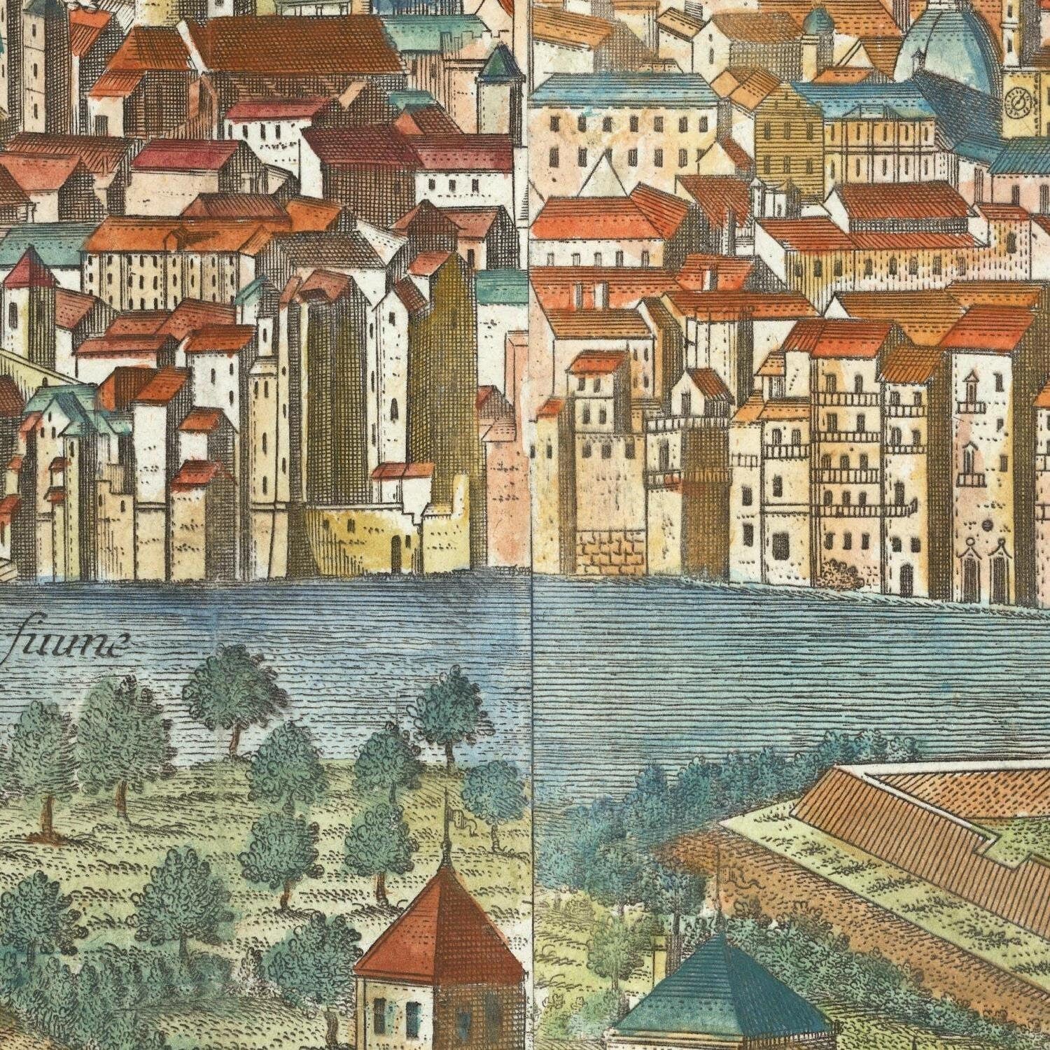 detail of the map from the centre 
