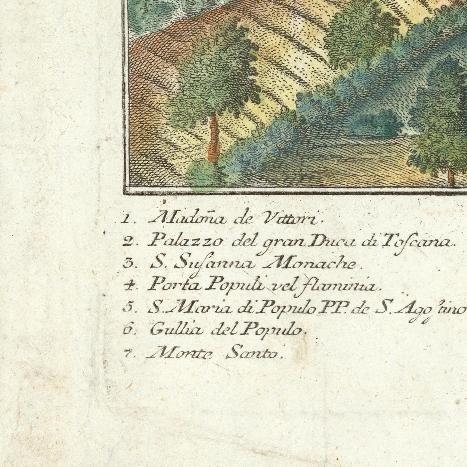 detail of the map from the bottom left corner