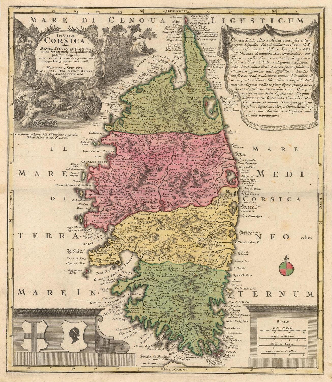 presentation of the map reproduction without a frame