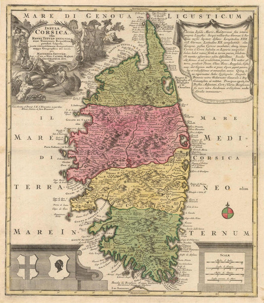 presentation of the map reproduction without a frame
