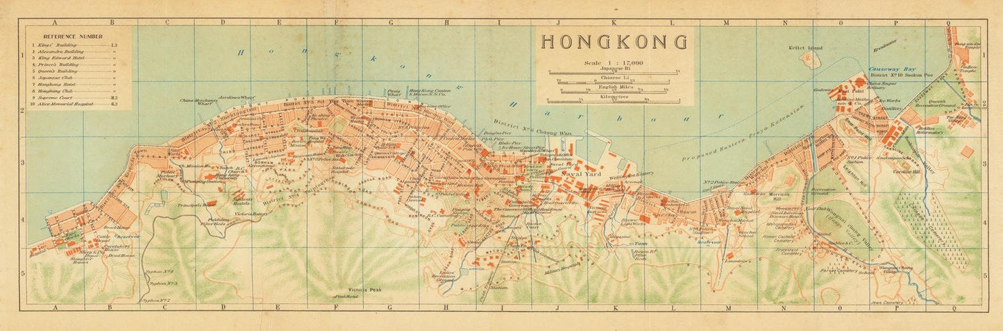 presentation of the map reproduction without a frame