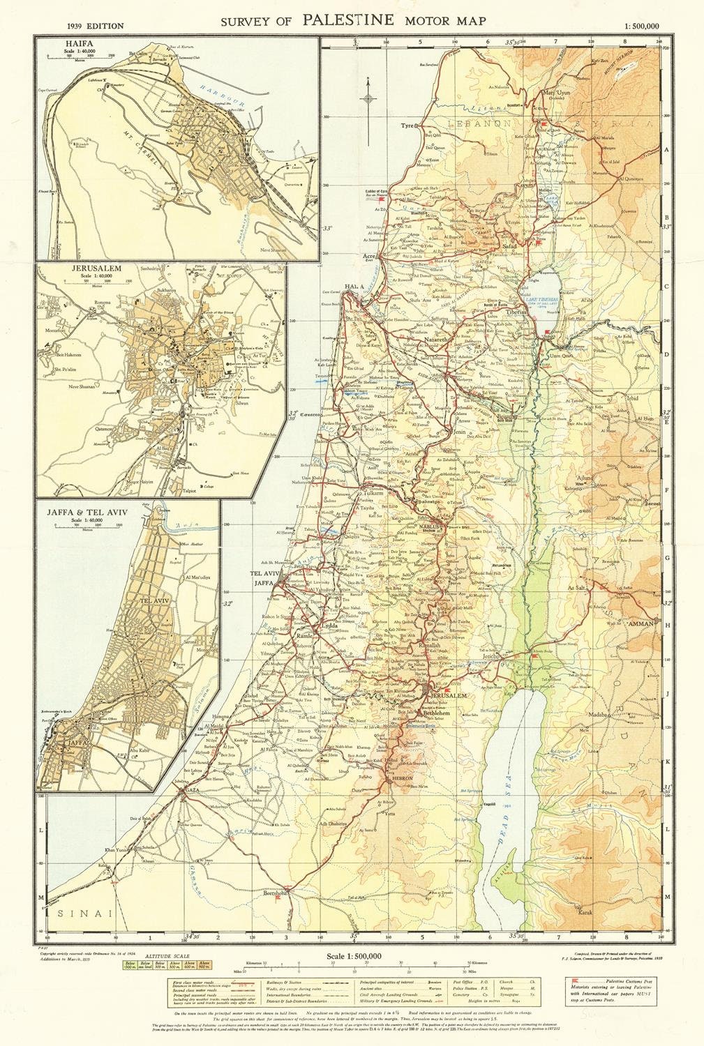 presentation of the map reproduction without a frame