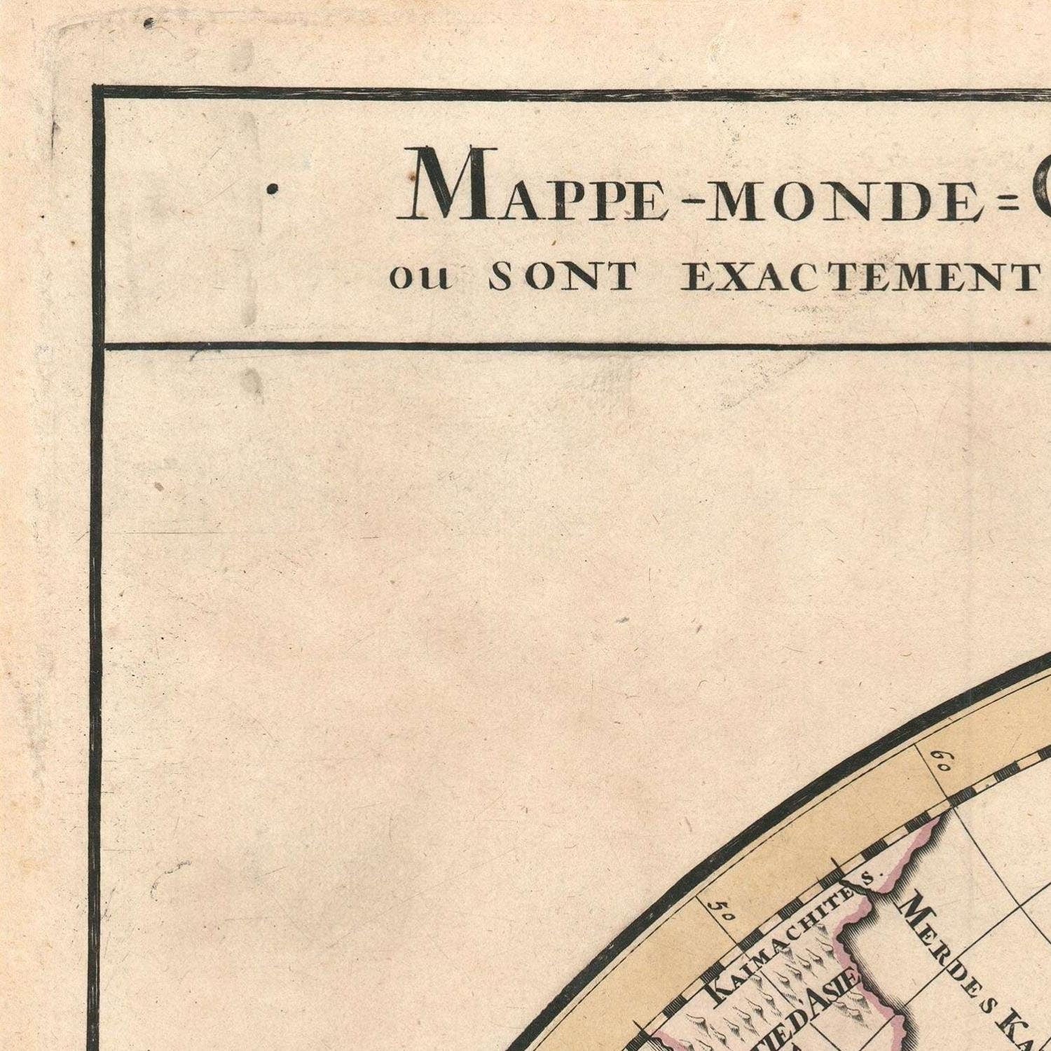 detail of the map from the top left corner