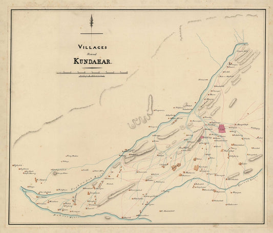 presentation of the map reproduction without a frame