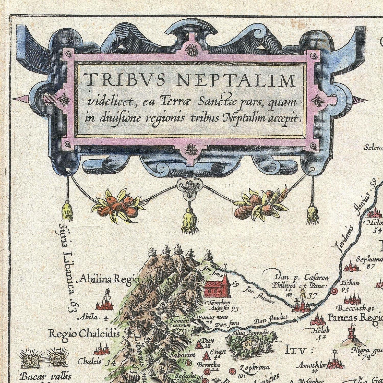 detail of the map from the top left corner