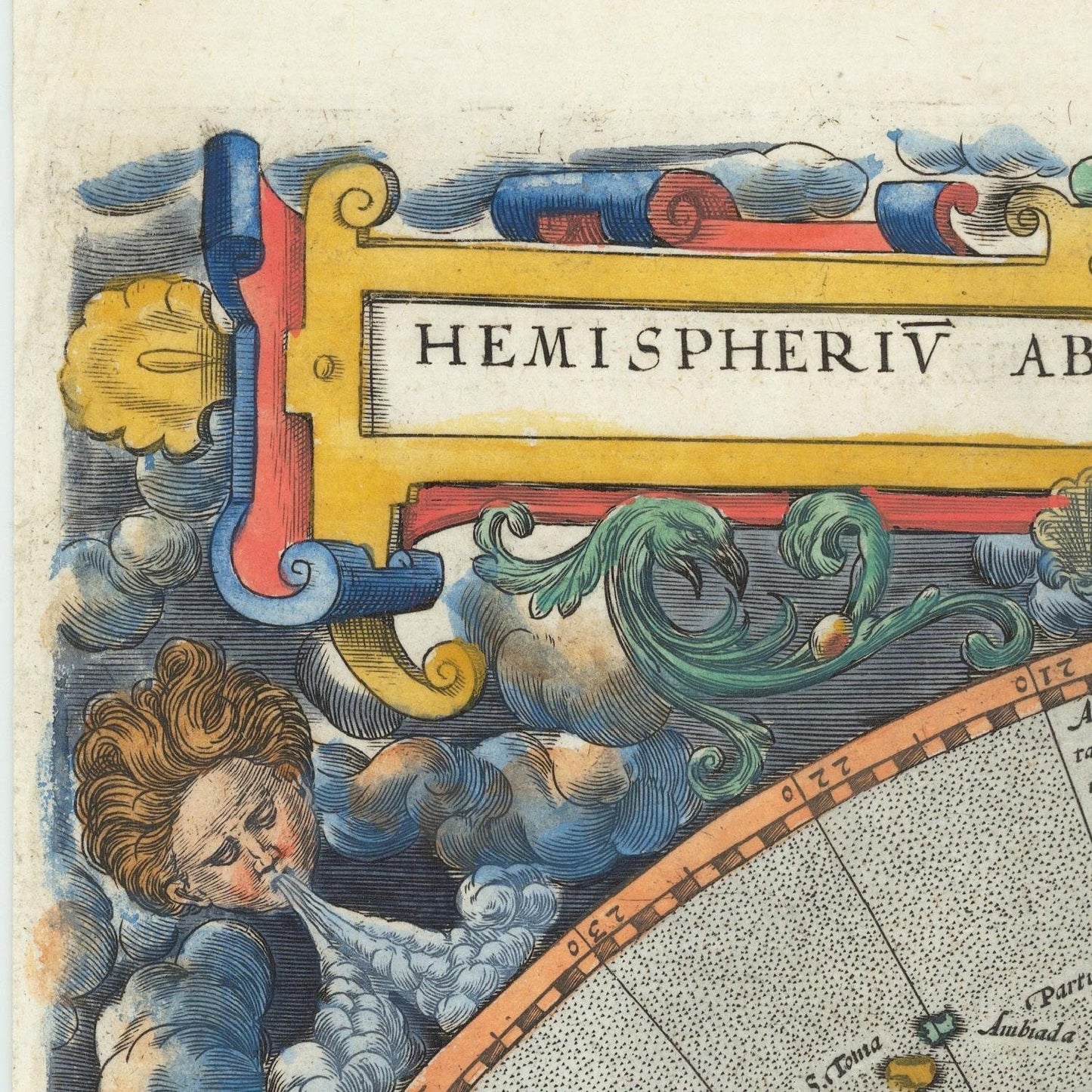 detail of the map from the top left corner