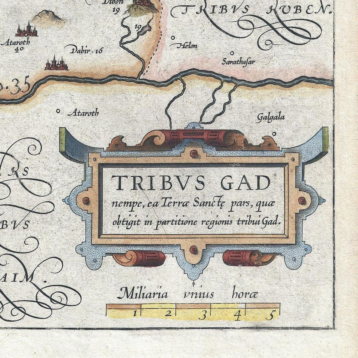 detail of the map from the bottom right corner