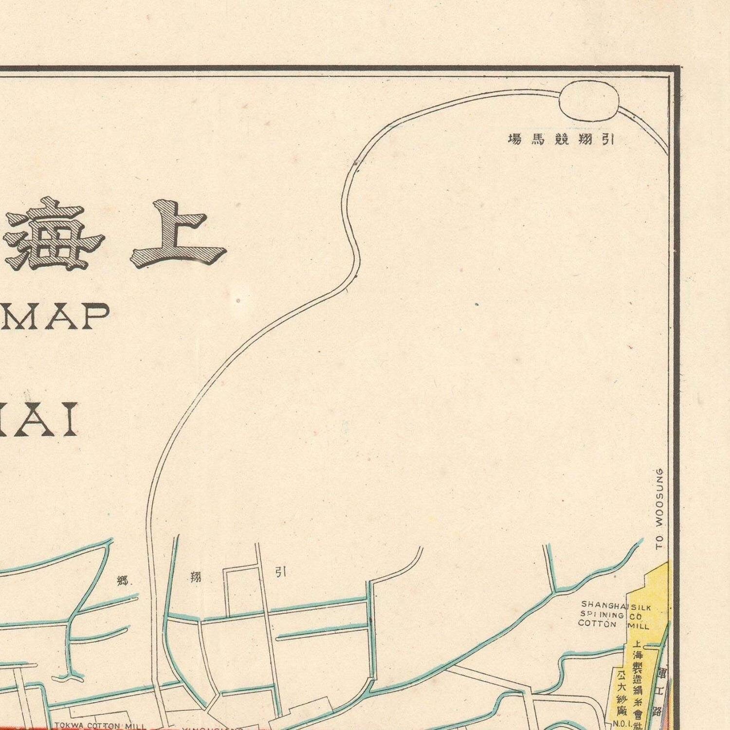 detail of the map from the top right corner